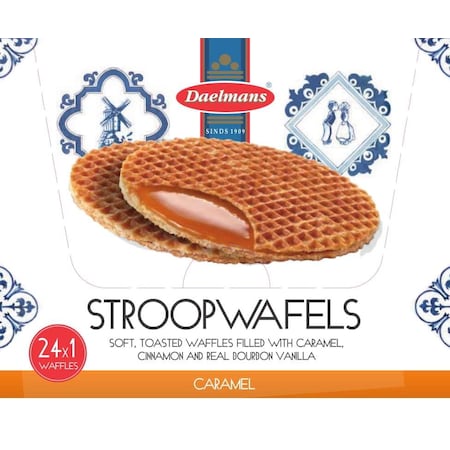 Daelmans Daelmans Jumbo Caramel Wafer Single Pack 1.38 oz. Wafer, PK96 70306